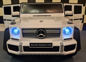 Carro infantil a bateria Mercedes Maybach G650 12V 1 pessoa branca