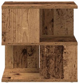 Mesa de Apoio vidaXL em Madeira Velha 40x40x40 cm em Madeira de Engenh