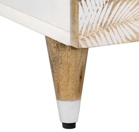Mesa de centro 80x54x40 cm madeira de mangueira maciça