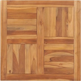 Tampo de mesa 70x70x2,5 cm madeira de teca maciça