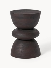 Mesa de apoio redonda em madeira de manga Benno