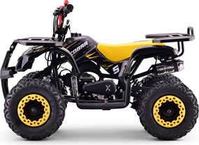 Mini Moto Infantil para crianças 5 a 9/10 anos Gasolina 50 CC Beneo Motors Cobra com limitador de velocidade Amarela