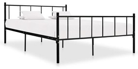 vidaXL Estrutura de cama 180x200 cm metal preto