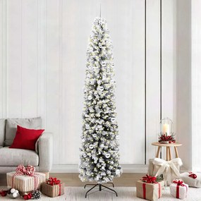 vidaXL Árvore de Natal Artificial Verde 240 cm PVC e Aço e Plástico
