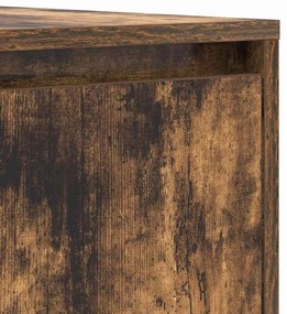 Sideboard Carvalho Fumado 120x41x75 cm Madeira Reforçada