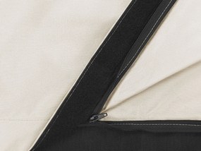 Pufe almofada creme claro 140 x 180 cm FUZZY Beliani