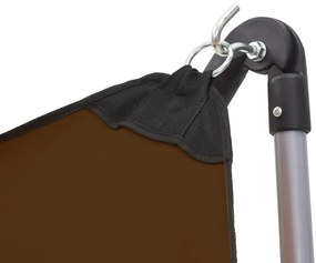Rede com suporte dobrável castanho