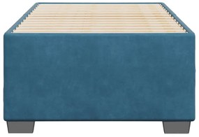 Estrutura de cama 80x200 cm veludo azul