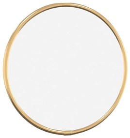 Espelho de parede Ø20 cm redondo dourado