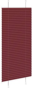 Plissado Cego Bordéus Vermelho 55x100 cm Largura Tecido 54,4 cm