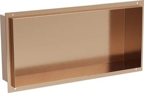 Mexen X-Wall-NR prateleira embutida sem flange 45 x 20 cm, cobre escovado - 19C1452010