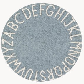 Tapete redondo infantil com design de letras ABC
