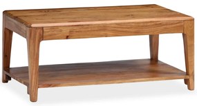 Mesa de centro em madeira maciça 88x50x38 cm