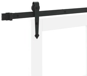 Porta Deslizante vidaXL com Conjunto de Hardware "ORKDAL" Branca 86x21