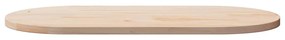 Tampo de mesa oval 100x50x2,5 cm madeira de pinho maciça