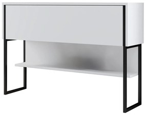 Consola de Entrada "Madrid" – Branco e Preto - 120x30x80 cm – Design M