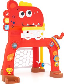 Centro Desportivo Infantil 4 em 1, 56 x 39 x 62-70 cm, Altura Regulável, Vermelho