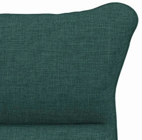 Poltrona Relaxante vidaXL Verde Escuro em Tecido