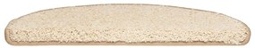Tapetes de escada 30 pcs 65x21x4 cm creme
