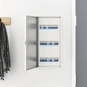 vidaXL Painel de Acesso Branco 63 x 33 x 3 cm Aço