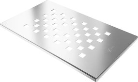Mexen Hugo tampa para base de duche, inox - 42910001