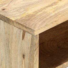 Móvel de TV 110x35x48 cm madeira de mangueira maciça