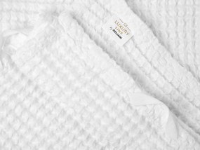Conjunto de 4 toalhas de algodão branco AREORA Beliani