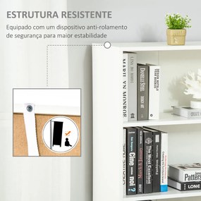 Estante para Livros com 4 Compartimentos Abertos e 1 Armário com 2 Prateleiras Armazenamento Livros Plantas para Sala de Estar Escritório 59x29x180cm