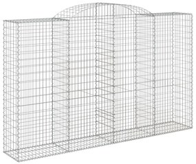 Cestos gabião arqueados 5pcs 300x50x180/200cm ferro galvanizado