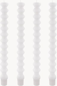 Velas de jantar artesanais Mura, conjunto de 4