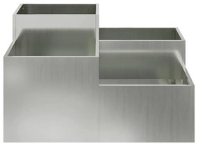 Jardineira vidaXL 100x100x48 cm em Aço Galvanizado