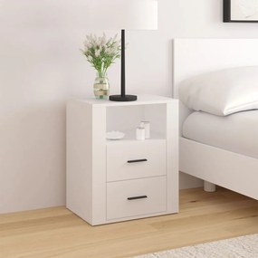 Mesa de cabeceira 50x36x60 cm derivados de madeira branco