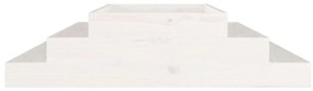 Vaso/floreira 110x110x27 cm pinho maciço branco