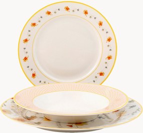 Conjunto de loiça em porcelana Amelie, conjunto de 18