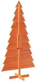 Árvore de Natal decorativa 180 cm pinho maciço castanho-mel