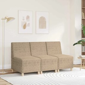 Poltrona em camurça artificial 55 cm cinzento-claro