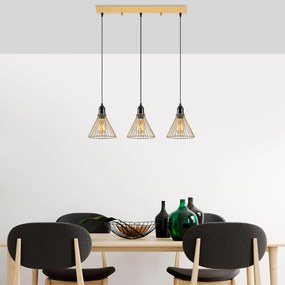 Candeeiro Rozye – Dourado Brilhante – 72 x 20 x 124 cm