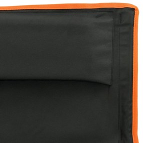 Cadeiras campismo dobráveis 2 pcs tecido oxford/alumínio preto