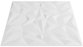 Painéis de parede 48 pcs 50x50 cm 12m² XPS ametista branco