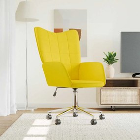 vidaXL Cadeira de descanso tecido amarelo mostarda