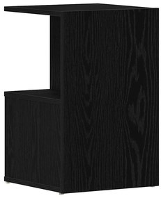 Mesas de cabeceira 2 pcs Madeira de Carvalho Preto 35x35x55 cm Madeira