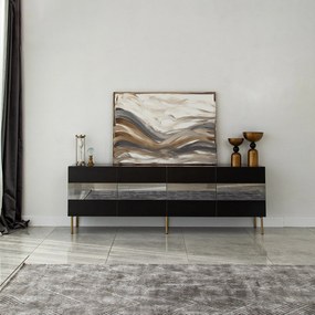 Móvel TV Leon – Dourado Fumado – 180x59x35 cm