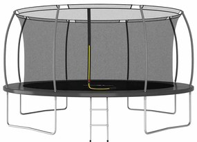 Conjunto de trampolim redondo 460x80 cm 150 kg
