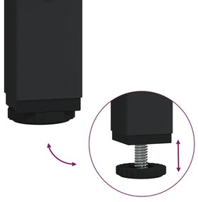 Móvel de TV 40x33x41 cm derivados madeira/aço cinzento sonoma