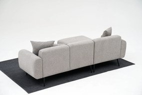Sofá de Canto Side – Cinzento Claro – 252x77x82 cm