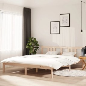 vidaXL Estrutura de cama sem colchão 160x200 cm madeira maciça