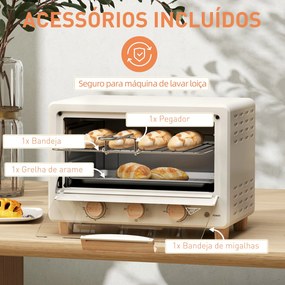 Forno Elétrico de Mesa Mini Forno de 16L Forno Elétrico com Porta de V