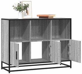 Aparador 100x35x76 cm derivados de madeira cinzento sonoma