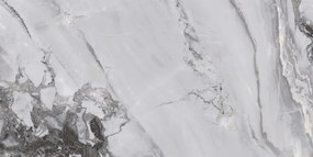 Mexen Limos Gres cinza esmaltado retificado G1, azulejo de piso e parede 120 x 60 cm, brilho - TL127-120-060-01