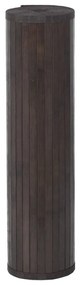 Tapete retangular 70x400 cm bambu castanho-escuro